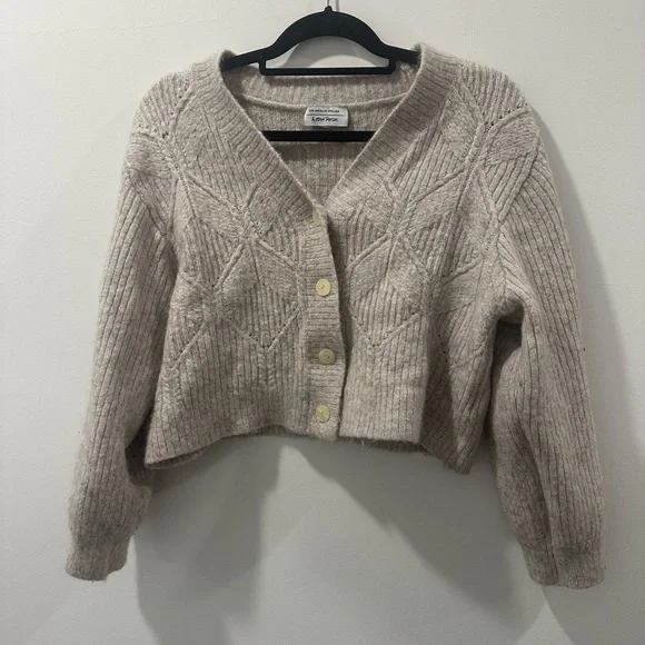& Other Stories Beige Cardigan Sweater - Picture 1 of 5